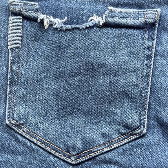 PAIGE HIGH RISE STRAIGHT STELLA CROPPED JEANS IN CEYLON DESTRUCTED NWT SIZE 27‎ - Picture 7 of 16